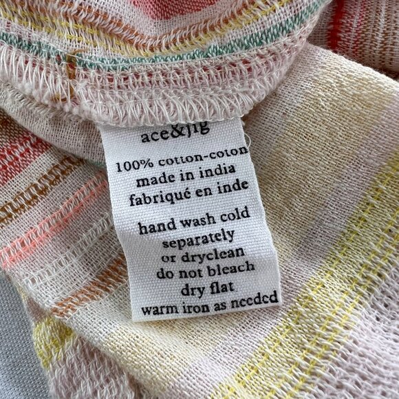 Ace & Jig Kennedy Striped Midi Dress in Ray Size Medium - Picture 8 of 11